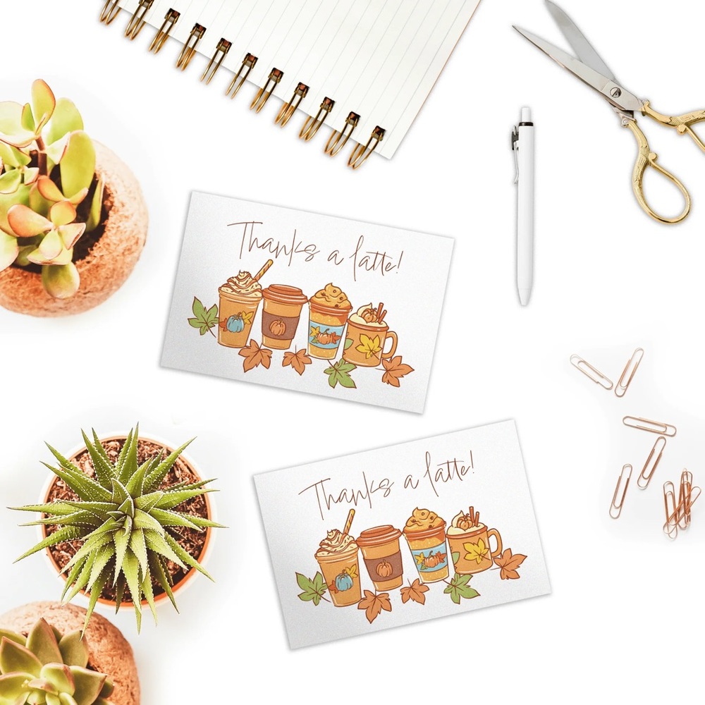 Thanks a Latte 4x6 Insert Cards Pack of 50 - Picture 5 of 7